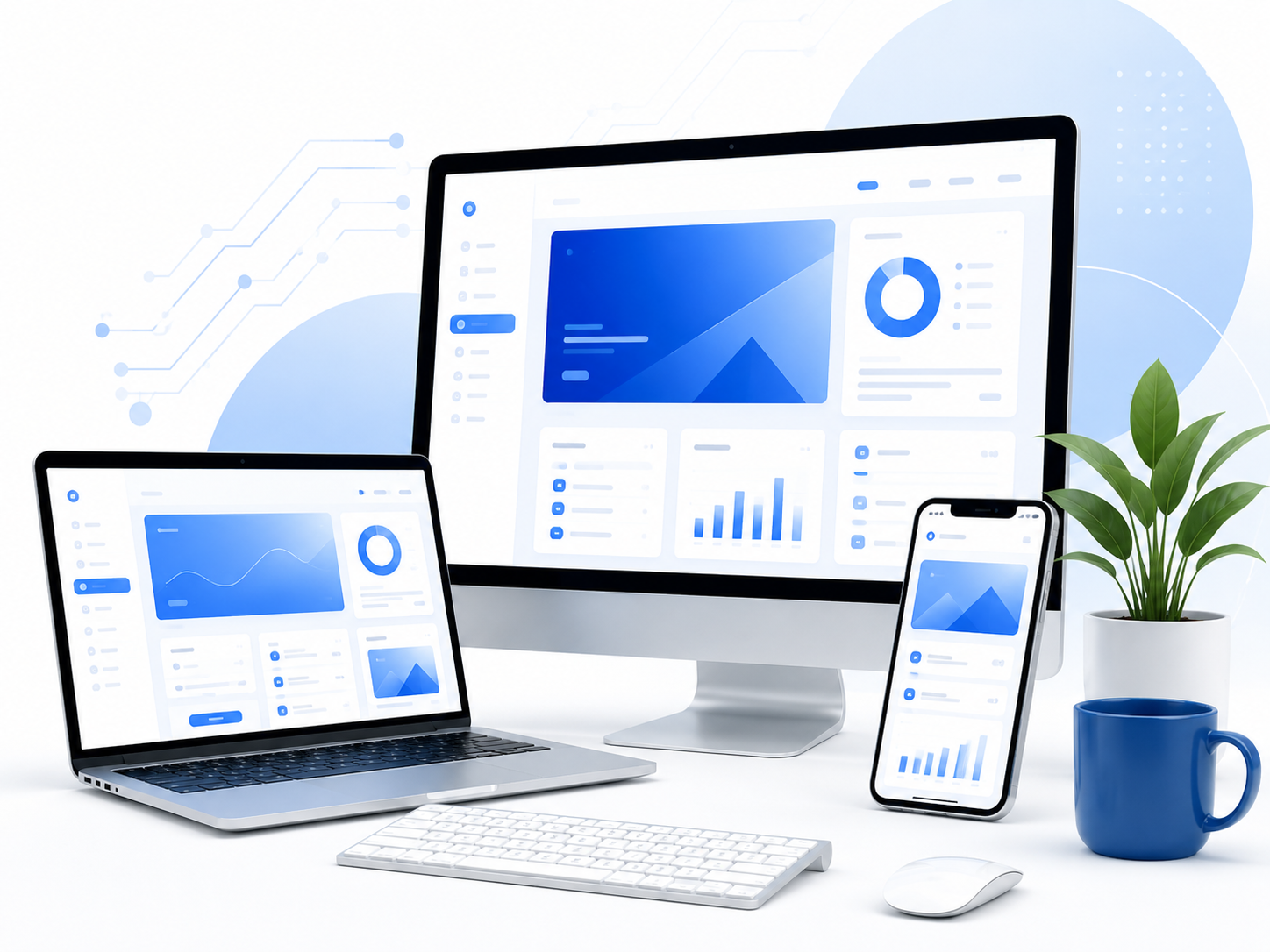 Responsive website design preview